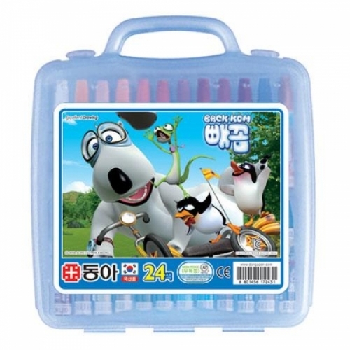 잇썸몰,동아)크레파스(24색_남)-갑(6개입)