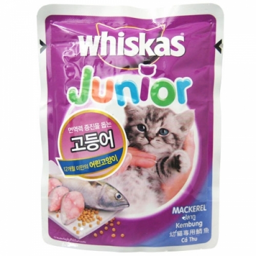잇썸몰,위스카스 키튼 파우치(고등어) 85g