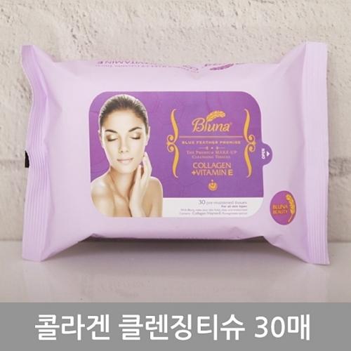 잇썸몰,블루나클렌징티슈30매(콜라켄_비타민E)