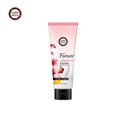 잇썸몰,해피바스 촉촉한 체리블러섬 바디버터-220ml 은은한향 보습로션 건조한피부용