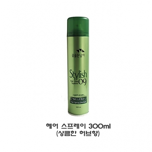 잇썸몰,헤어 스프레이 300ml 상큼한 허브향 남자 여자 초 강력 끈적임없는 슈퍼 하드