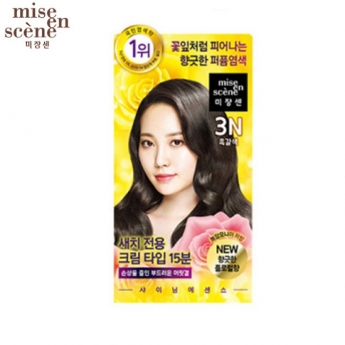 잇썸몰,미쟝센 샤이닝에센스 퍼퓸새치염색 3N흑갈색 간편한새치염색 모발보호 윤기있게
