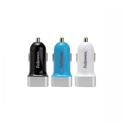 잇썸몰,초고속 자동차용 2포트 USB 충전기 - 화이트