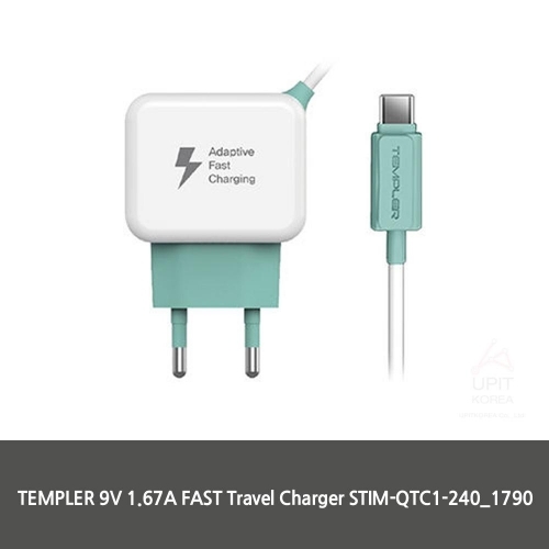 잇썸몰,TEMPLER 9V 1.67A FAST Travel Charger STIM QTC1 240_1790