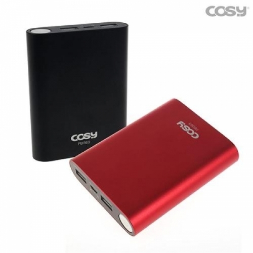 잇썸몰,코시)메탈듀얼보조배터리(PB1369_10000mAh_블랙)