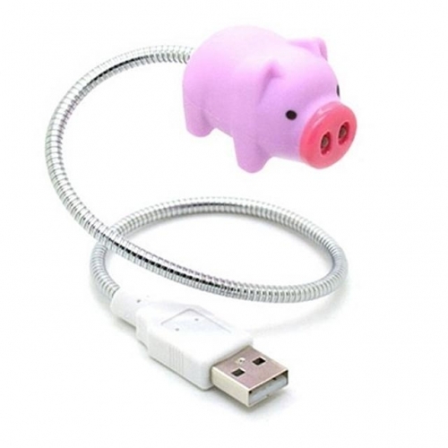 잇썸몰,귀여운 핑크돼지 USB LED 라이트 노트북자판등 취침등
