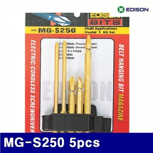 잇썸몰,에디슨 2600831 콤비 골드비트날 셋트(5pcs) MG-S250 5pcs  (1EA)