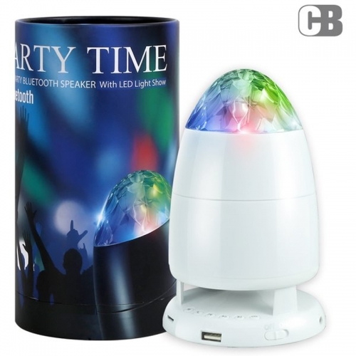 잇썸몰,코비 LED블루투스스피커 PARTY TIME 풍부한사운드 미러볼