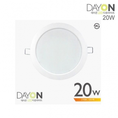 잇썸몰,CJ/ DAYON LED 다운라이트 6in 20W 전구색 (2700K)