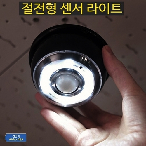 잇썸몰,천정형 6LED 센서감지 램프 블랙 (BLC8523)
