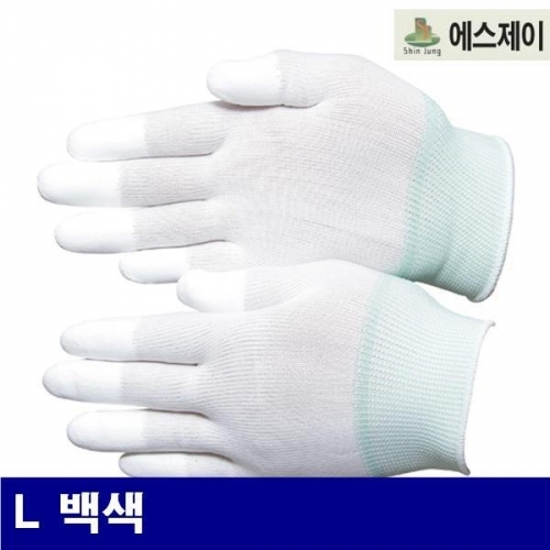 잇썸몰,SJ 8601221 PU-TOP코팅장갑 L 백색  (10EA)