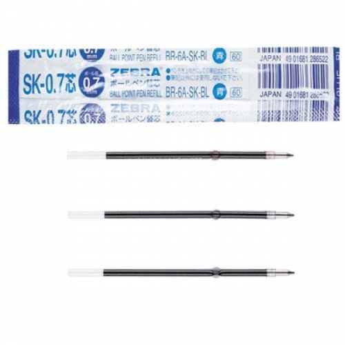 잇썸몰,필기구 볼펜류 볼펜심제브라 Refill SK-0.7 볼펜심(리필심)  녹색  10EA