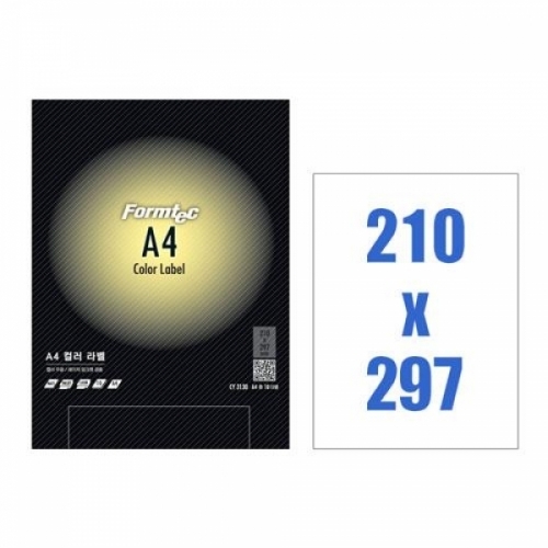 잇썸몰,폼텍)컬러라벨용지(CY-3130_10매_연노랑)레이저_잉크젯 겸용