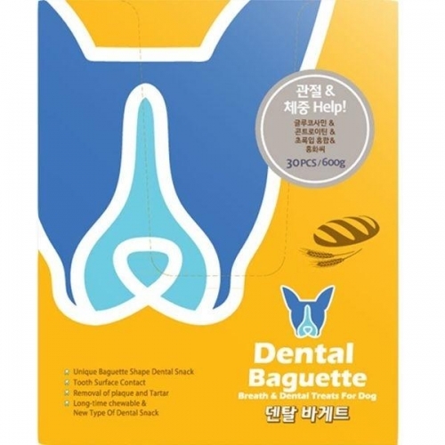 잇썸몰,덴탈 바게트 벨류팩 30p - 관절과 체중 애견껌 애견간식