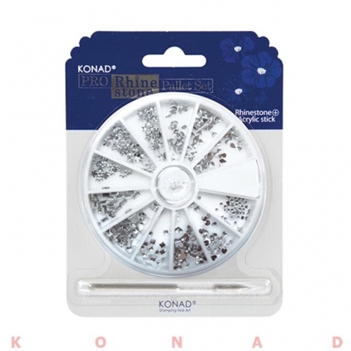 잇썸몰,KONAD 네일아트 프로 데코 라인스톤 팔레트 세트 8