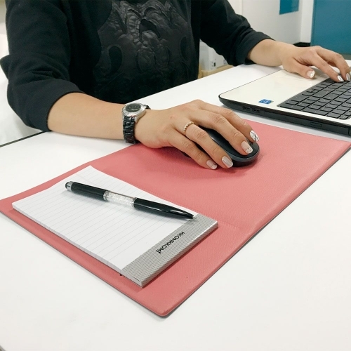 잇썸몰,마우스패드 핑크 (메모패드 1개포함 KOM