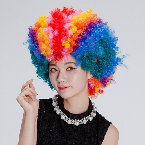 잇썸몰,(JN) 점보가발 뽀글이파마가발 무지개색상 장기자랑 공연