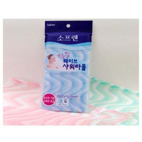 잇썸몰,웨이브샤워타올 1개 때수건 샤워타울 샤워볼 때타울