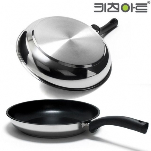 잇썸몰,(인덕션 사용가능)키친아트 파라다이스 스텐3중바닥 후라이팬 26cm