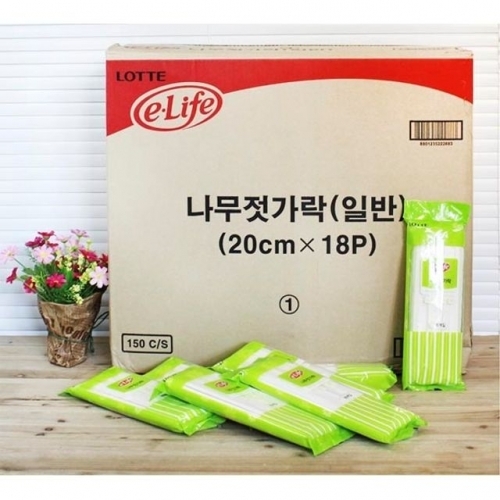 잇썸몰,이라이프 나무젓가락18p_150개입 일회용젓가락