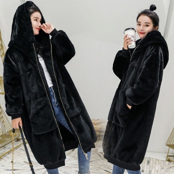 잇썸몰,여성 코트 밍크 퍼 롱코트 겨울 패딩 롱패딩 점퍼