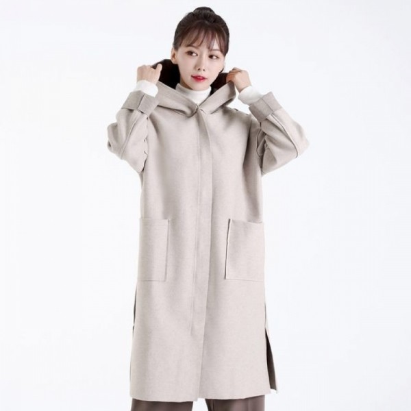 잇썸몰,KAA 22120 여자오버핏후드롱코트