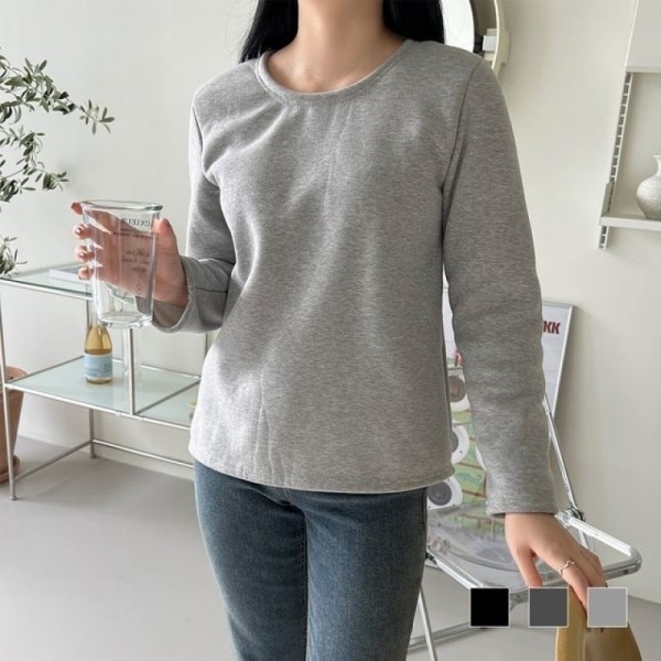 잇썸몰,로티 보송보송 안감양털 라운드티 SD-221096