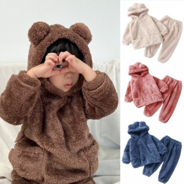 잇썸몰,보드라운후리스 유아동후드상하복세트(90-120) 204980