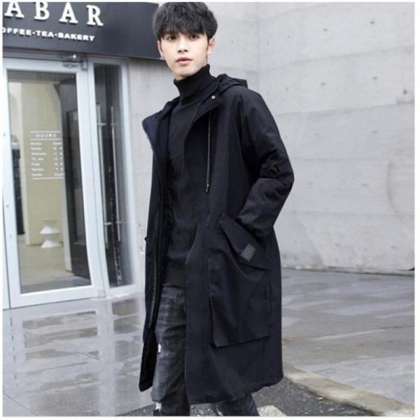 잇썸몰,남자 데일리 모던 캐주얼 정장 베이직 올검 후드 코트