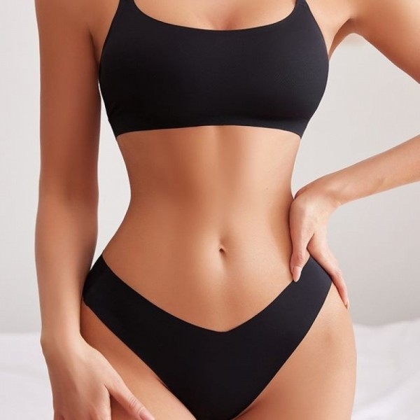 잇썸몰,G125755_V라인팬티 브라탑 상하세트 노와이어