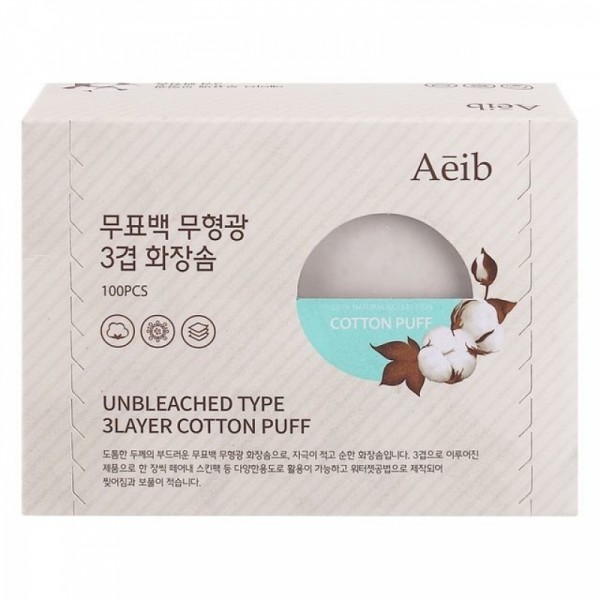 잇썸몰,에이브 무표백 무형광 3겹 화장솜 100매
