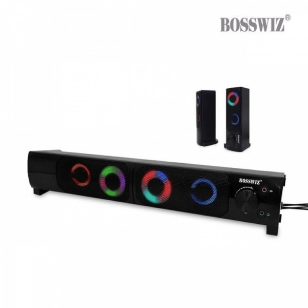 잇썸몰,AION SP-335 RGB 사운드바 LED USB 스피커
