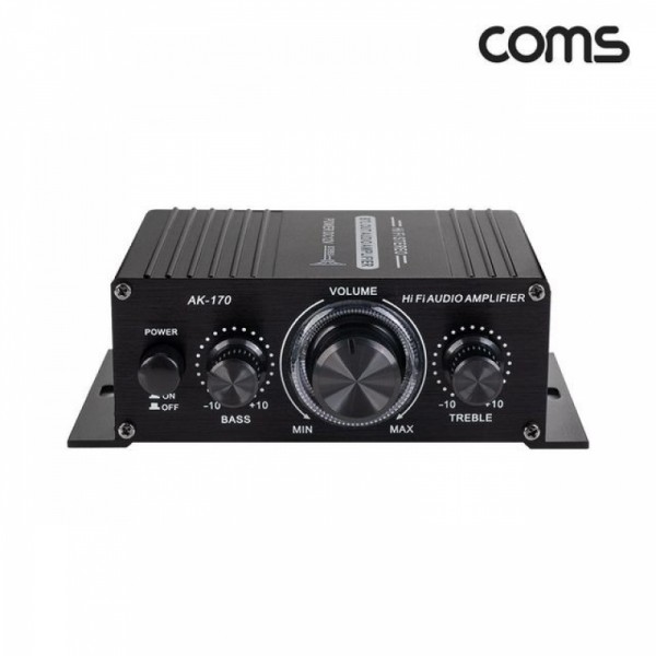 잇썸몰,Coms Hi-Fi 오디오 앰프 RMS Power(20W x2) 12V-2A